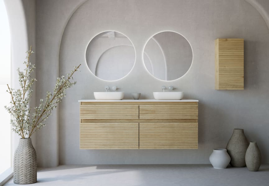 Meuble de salle de bains avec plan de toilette Alpes 9 Bruntec principal 1