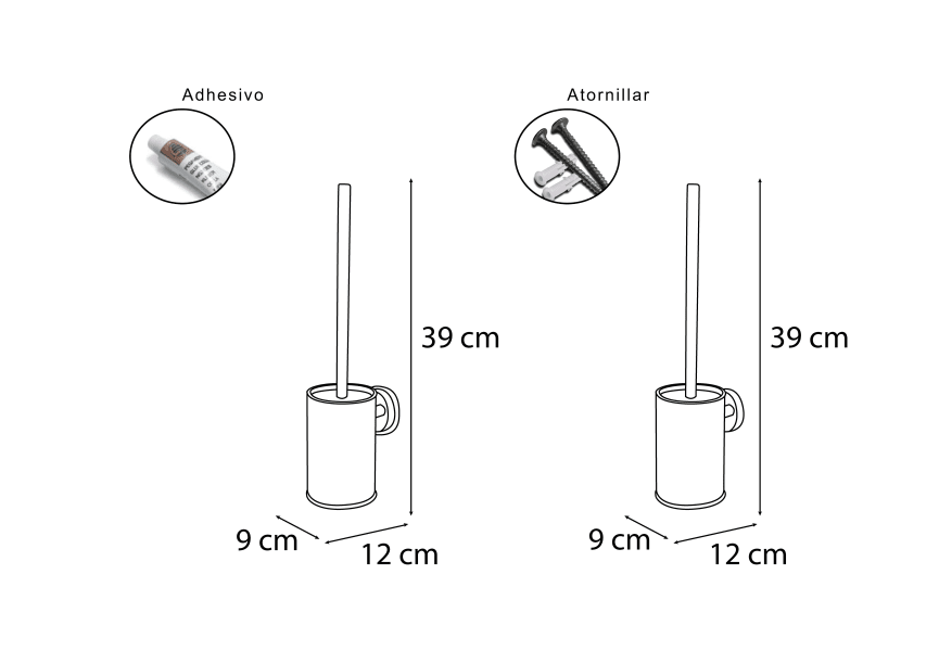 Porte-brosse de salle de bain Bali Mediterránea de baño croquis 1