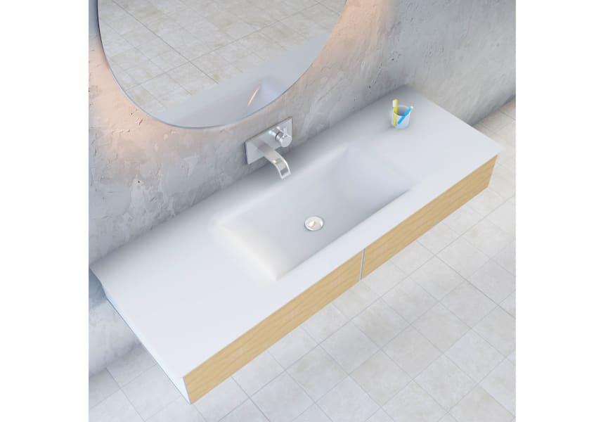 Italia Bruntec lavabo à encastrer environnement 1