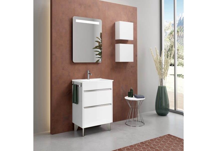 Coycama Berna, ensemble meuble sous-lavabo 41cm à profondeur réduite principal 1