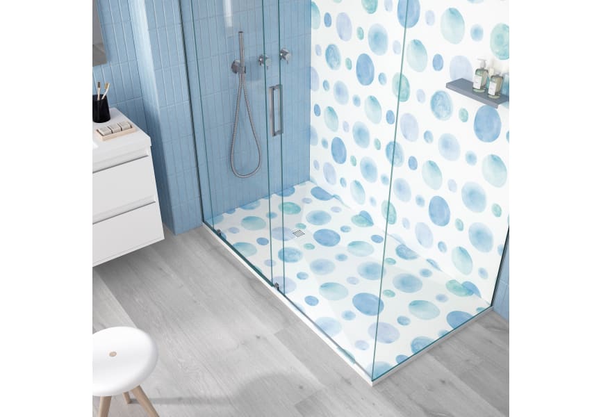 Receveurs de douche en résine décorés Design 3D Coloré Bruntec environnement 3