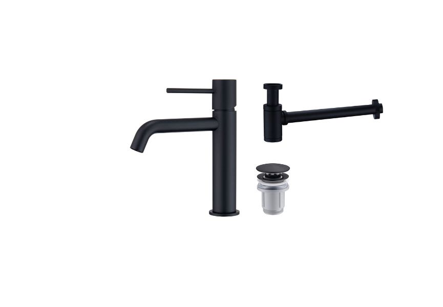 Pack Robinet de lavabo Imex Monza + bonde clic-clac + siphon rond exposé principal 1