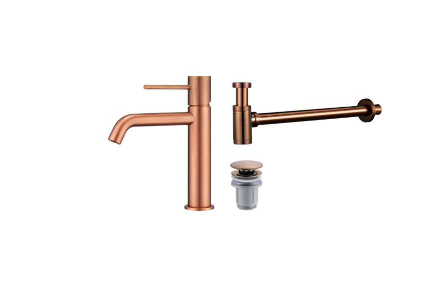 Pack Robinet de lavabo Imex Monza + bonde clic-clac + siphon rond exposé principal 3