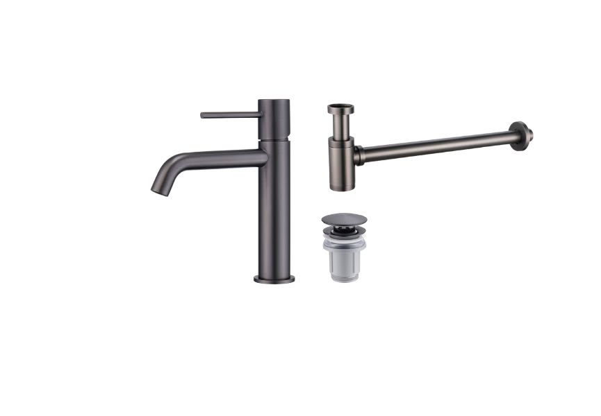 Pack Robinet de lavabo Imex Monza + bonde clic-clac + siphon rond exposé principal 4