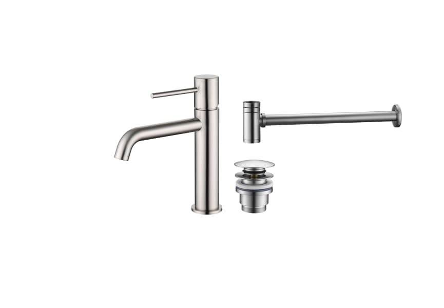 Pack Robinet de lavabo Imex Monza + bonde clic-clac + siphon rond exposé principal 5