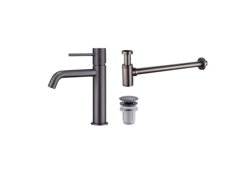 Pack Robinet de lavabo Imex Monza + bonde clic-clac + siphon rond exposé principal 4