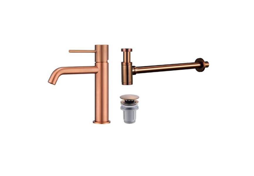 Pack Robinet de lavabo Imex Monza + bonde clic-clac + siphon rond exposé principal 3