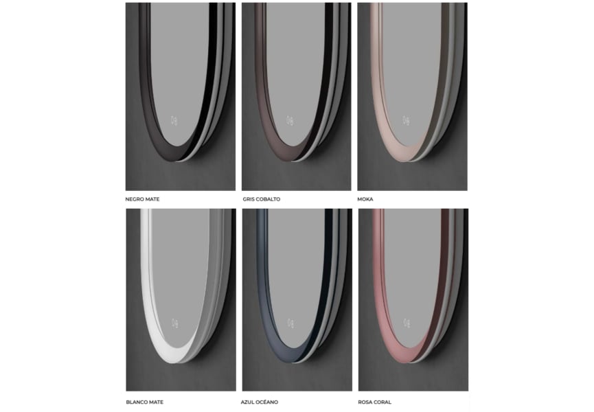 Miroir de salle de bain avec éclairage LED Milano Ledimex détail 8