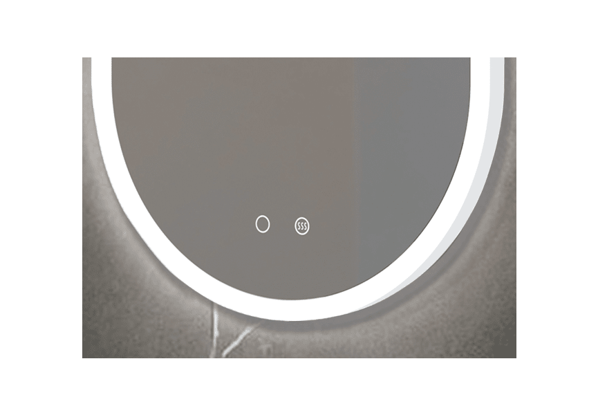 Miroir de salle de bain avec éclairage LED Canadá Ledimex détail 2