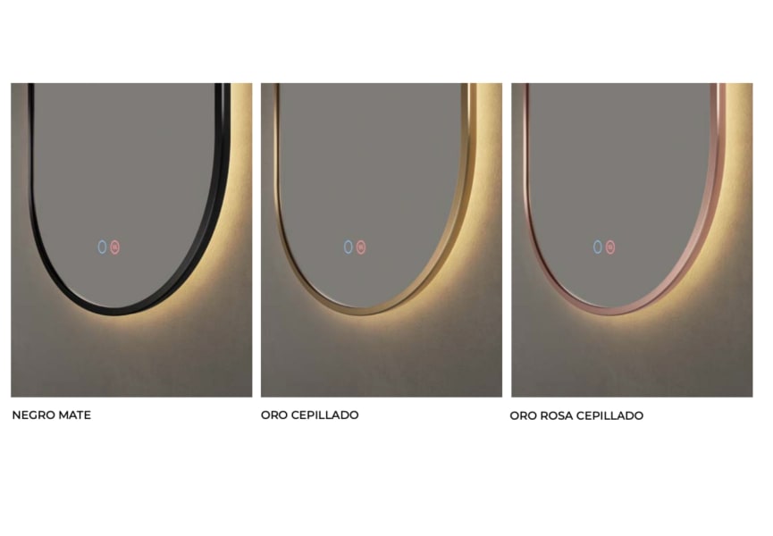 Miroir de salle de bains avec éclairage LED Tokyo de Ledimex détail 5
