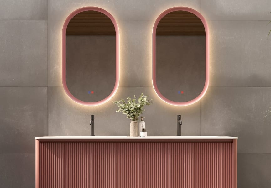 Miroir de salle de bains avec éclairage LED Tokyo Ledimex principal 2