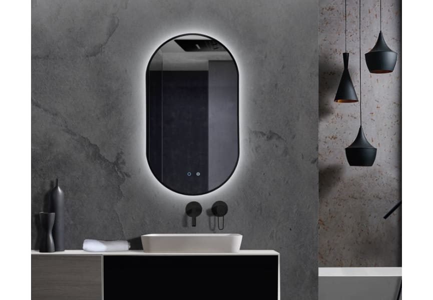 Miroir de salle de bain avec éclairage LED Tokyo Ledimex principal 2