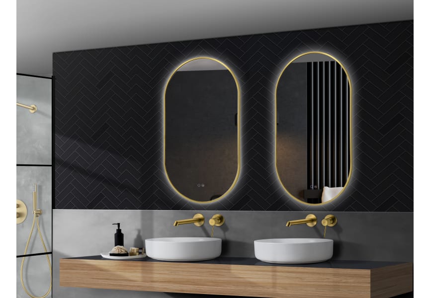 Miroir de salle de bains avec éclairage LED Tokyo de Ledimex principal 3