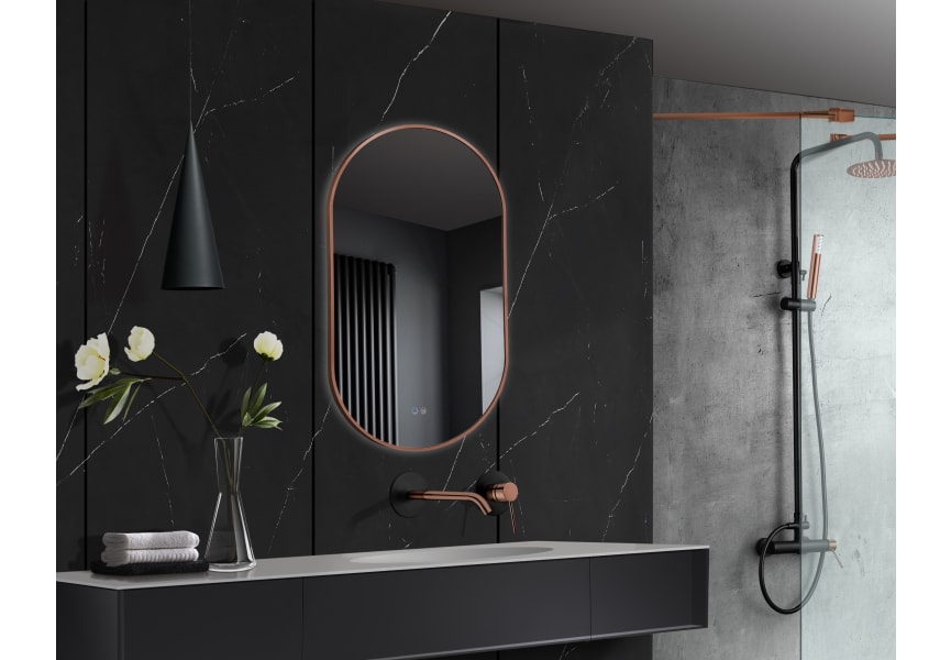 Miroir de salle de bains avec éclairage LED Tokyo de Ledimex principal 1