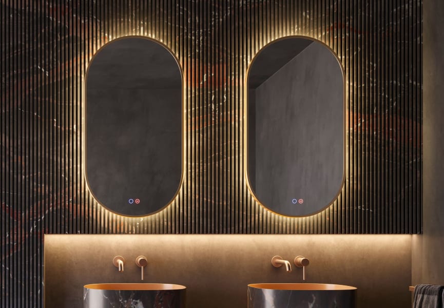 Miroir de salle de bains avec éclairage LED Tokyo de Ledimex principal 4