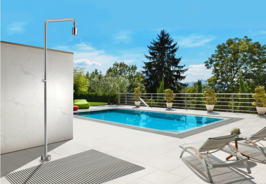 Robinet de douche extérieure Imex Pool environnement 13