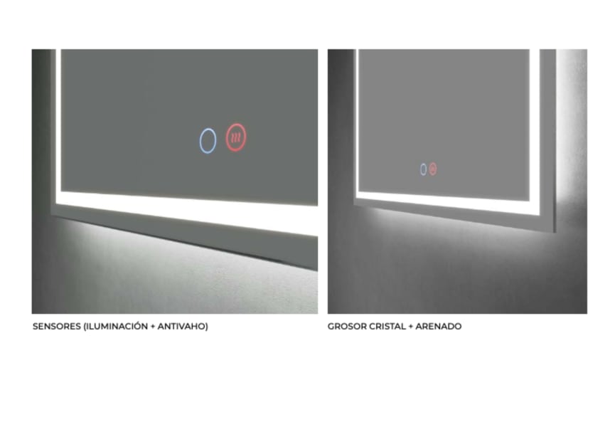 Miroir de salle de bains LED Holanda Ledimex détail 6