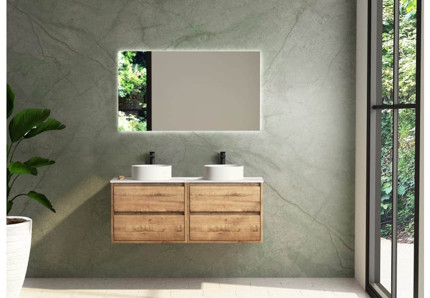 Meuble de salle de bains avec plan de toilette en résine Boston Bruntec principal 0