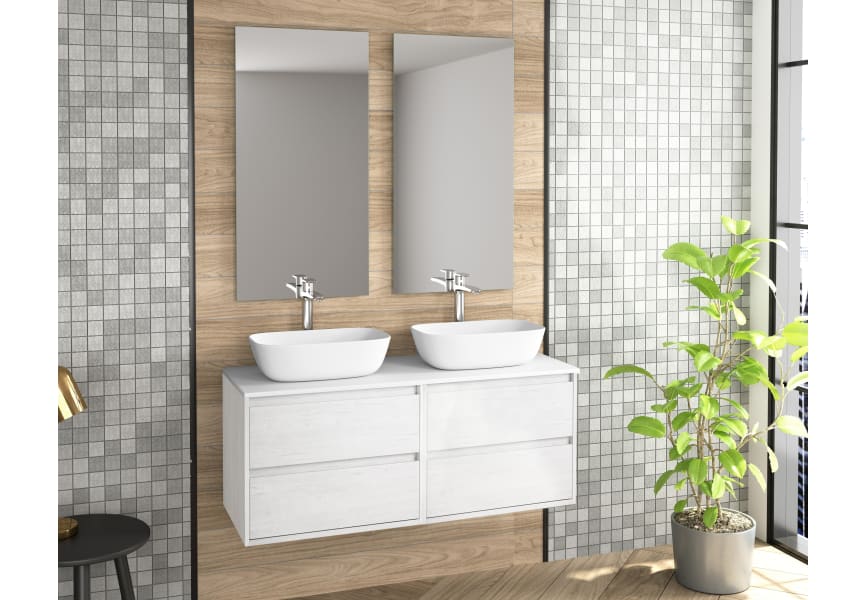 Meuble de salle de bains avec plan de toilette en résine Boston Bruntec principal 4