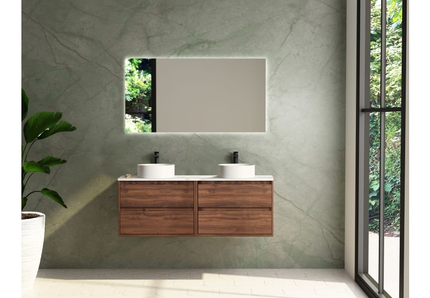 Meuble de salle de bains avec plan de toilette en résine Boston Bruntec principal 2