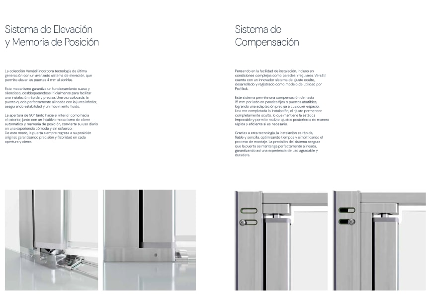 Paroi de douche Versatil VR Plus 208 Profiltek détail 4