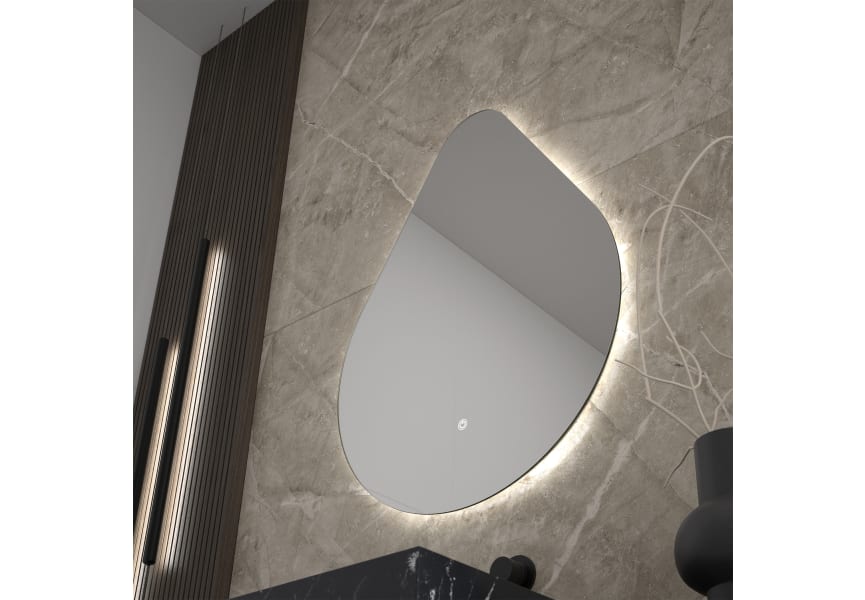 Eurobath Miroir de salle de bain avec LED Rain light détail 2