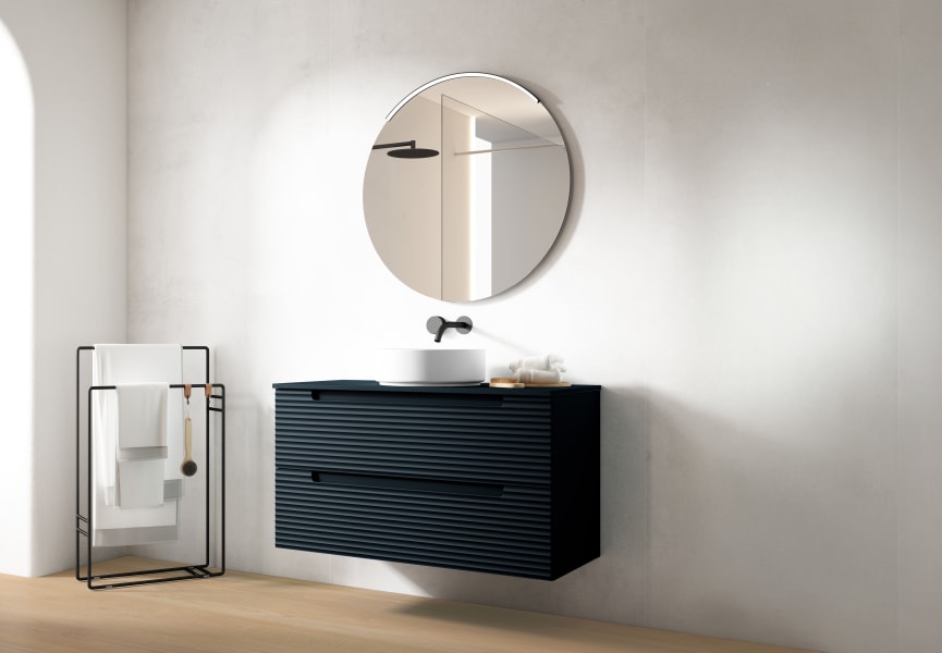 Meuble de salle de bains avec plan de toilette hydrofuge Kyoto Viso principal 8