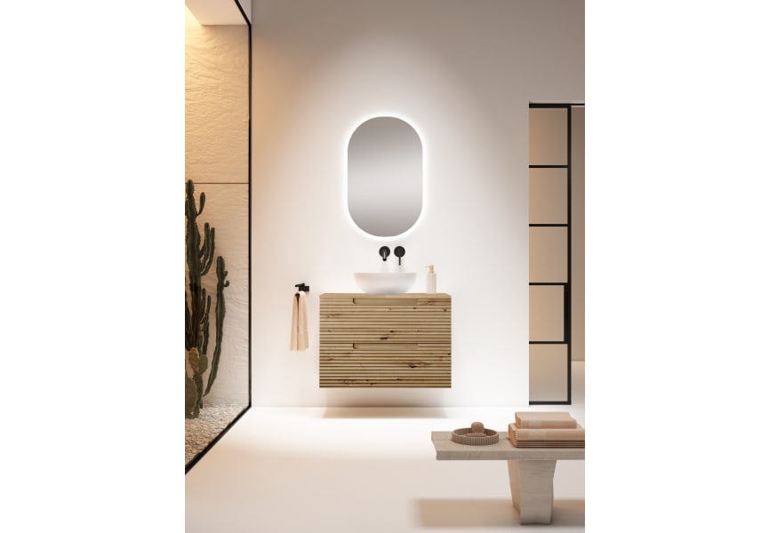 Meuble de salle de bains avec plan de toilette hydrofuge Kyoto Visobath principal 0