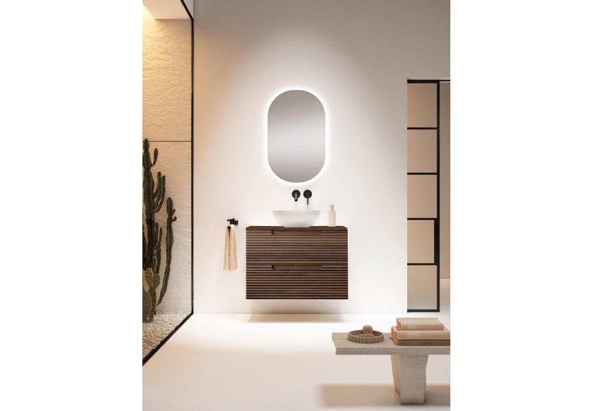 Meuble de salle de bains avec plan de toilette hydrofuge Kyoto Visobath principal 1