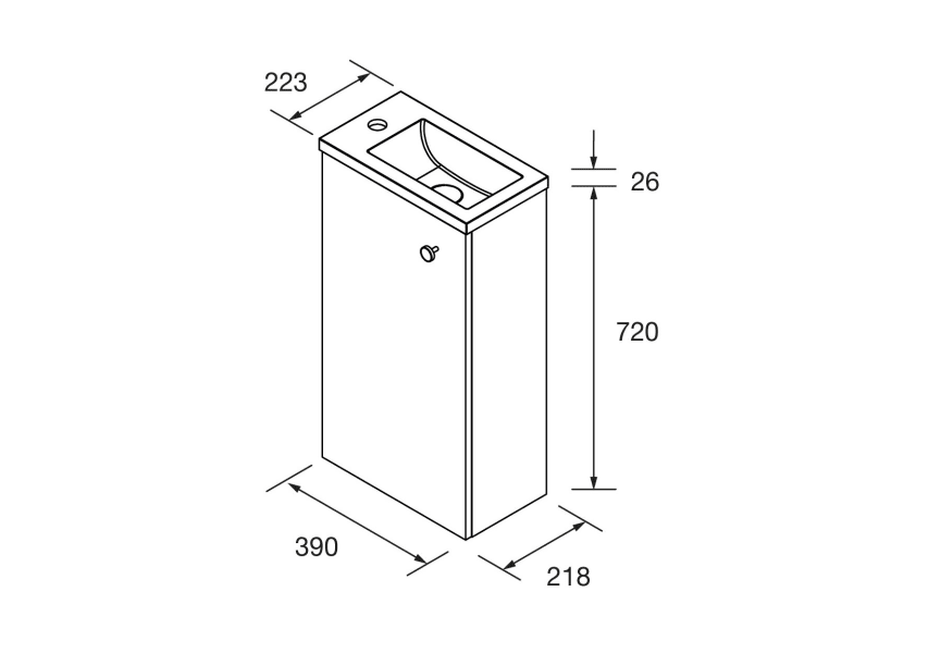 Ensemble de meubles de salle de bains Marville Salgar croquis 8