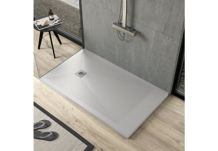 Receveur de douche en résine Design Basic Bruntec environnement 8