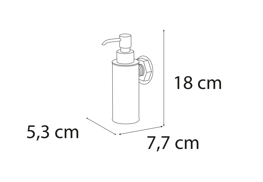 Mediterranea Distributeur de savon Intro pour salles de bains croquis 1