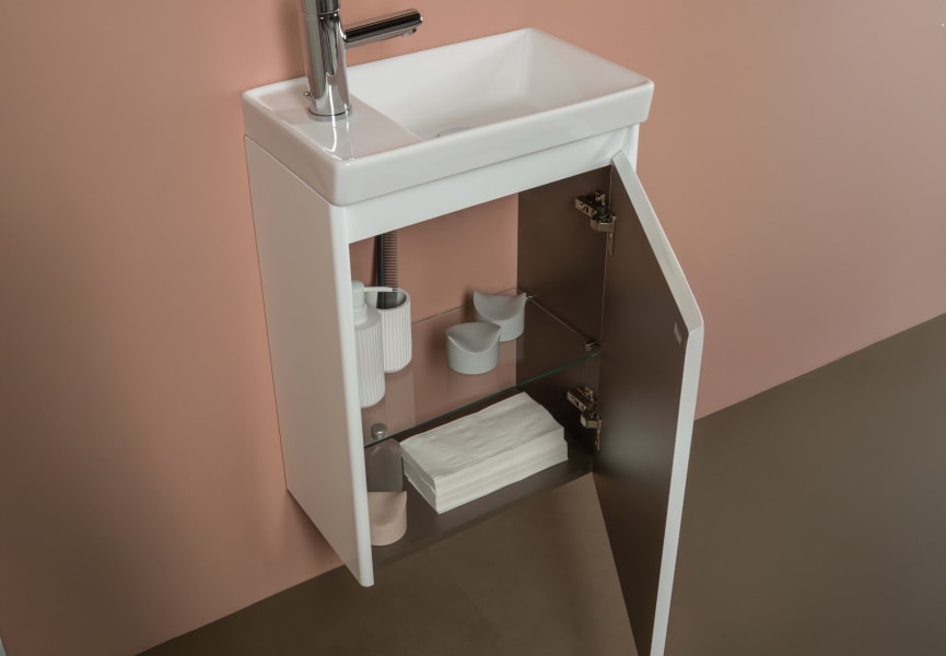 Enjoy Royo ensemble complet de meubles de salle de bain profondeur réduite 27,5 cm détail 3