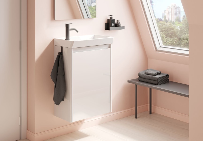 Enjoy Royo ensemble complet de meubles de salle de bain profondeur réduite 27,5 cm détail 8