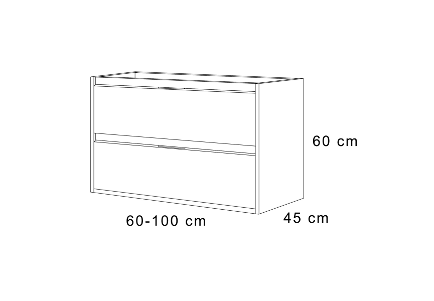 Meuble de salle de bains Artemisa Bruntec croquis 9