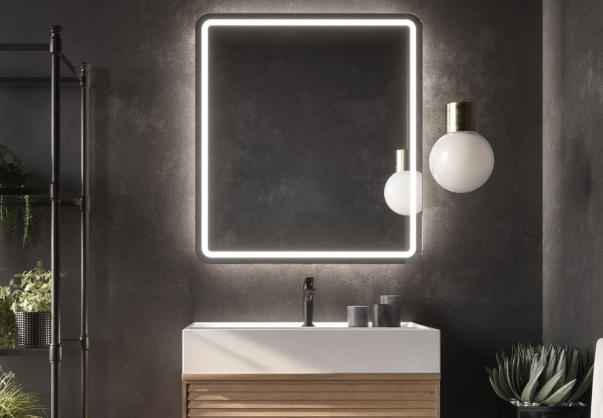 Miroir de salle de bain avec éclairage LED Austria Ledimex principal 1