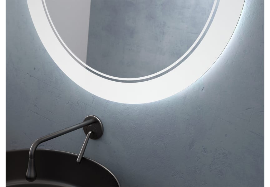 Lampedusa Eurobath Miroir de salle de bains avec éclairage LED détail 1