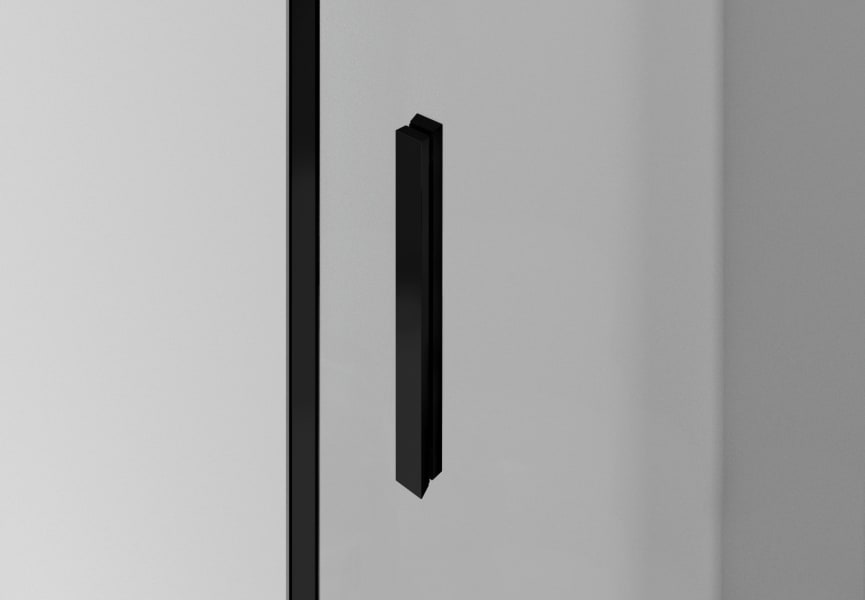 Paroi de douche noire Basic GME détail 1