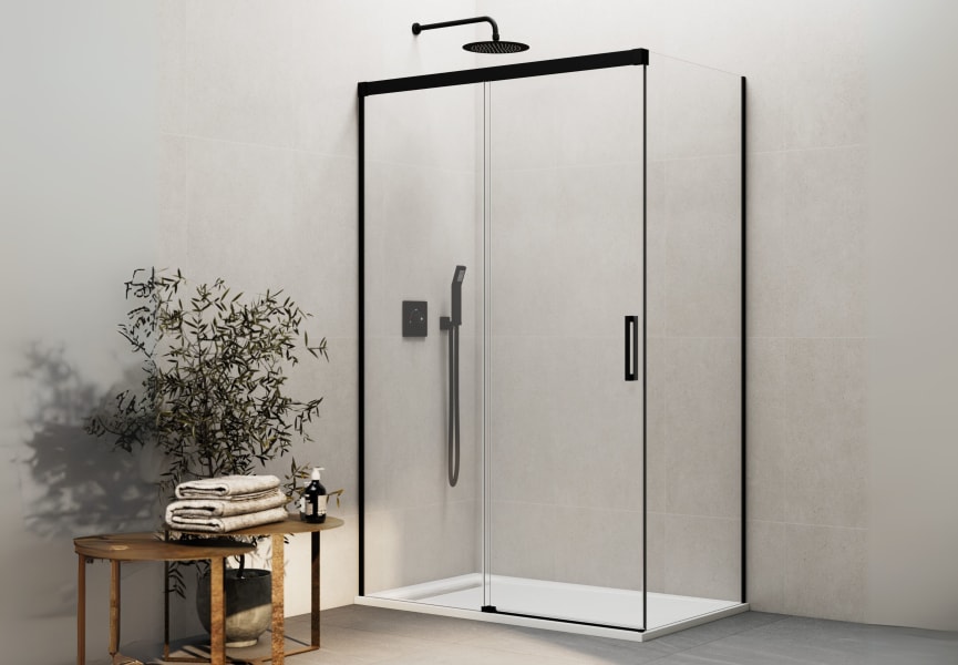 Paroi de douche noire Basic GME principal 0