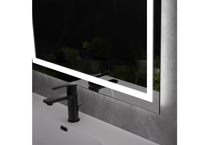 Miroir de salle de bains avec éclairage LED Cíes Eurobath détail 1