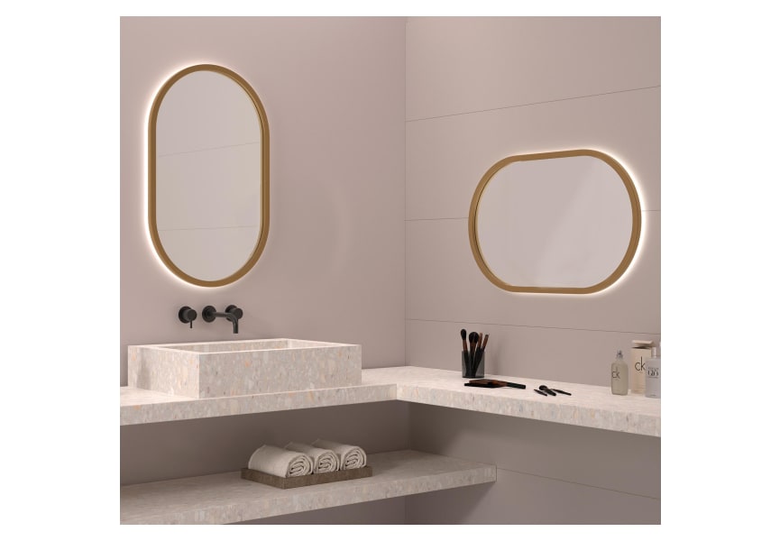 Miroir de salle de bains avec éclairage LED Corcega Eurobath principal 1