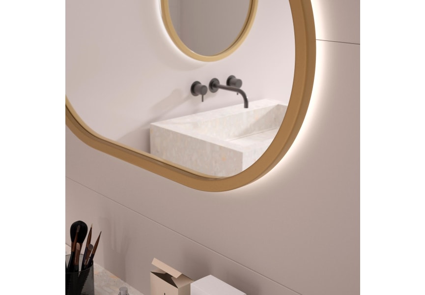 Miroir de salle de bains avec éclairage LED Corcega Eurobath détail 11