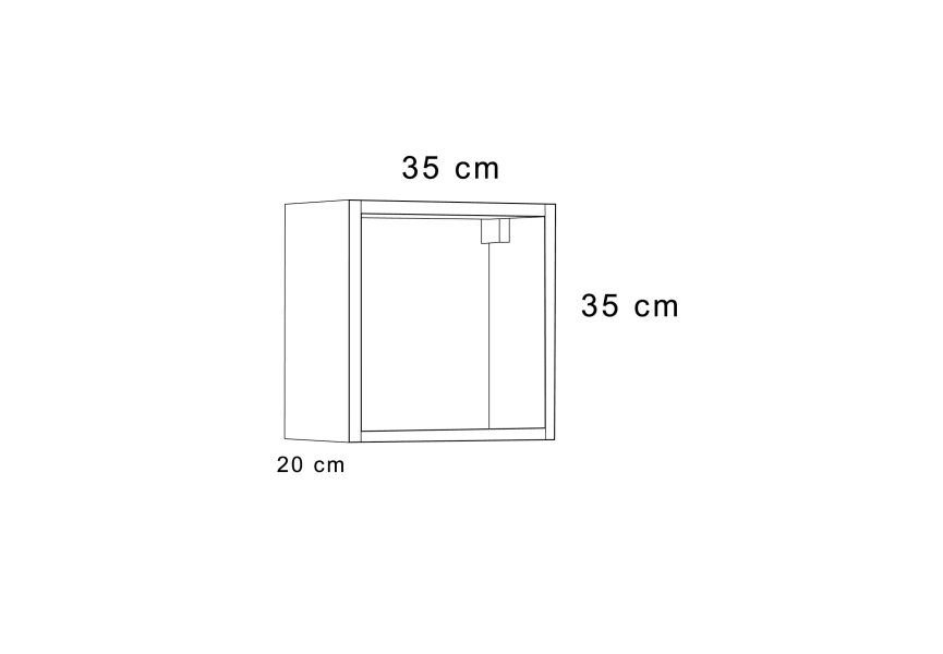 Armoire suspendue Bruntec Etna croquis 2