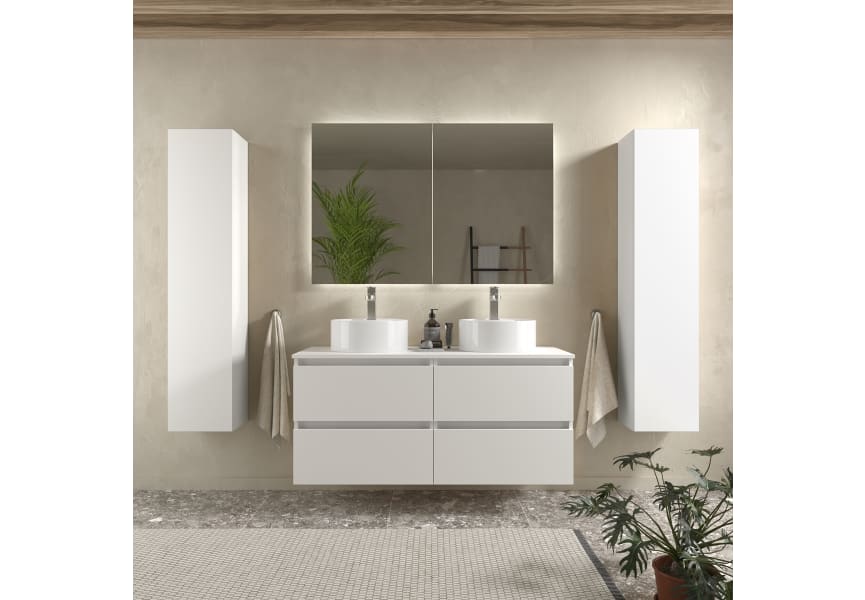 Meuble de salle de bain avec vasque à poser Bequia Salgar principal 2