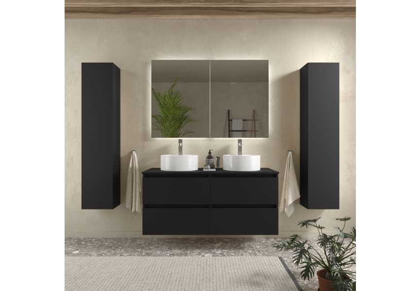 Meuble de salle de bain avec vasque à poser Bequia Salgar principal 3
