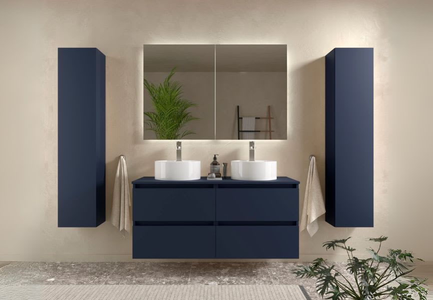 Meuble de salle de bain avec vasque à poser Bequia Salgar principal 4