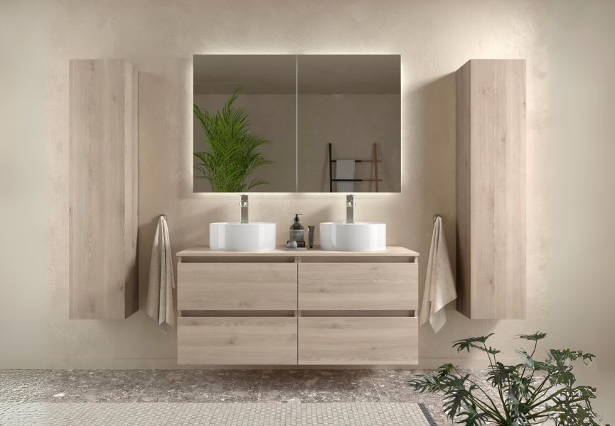 Meuble de salle de bain avec vasque à poser Bequia Salgar principal 5