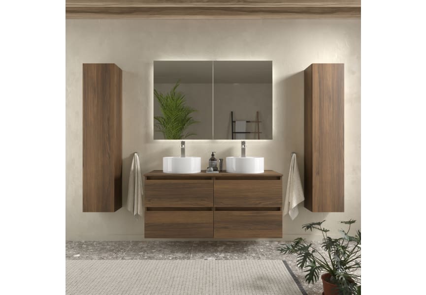 Meuble de salle de bain avec vasque à poser Bequia Salgar principal 1