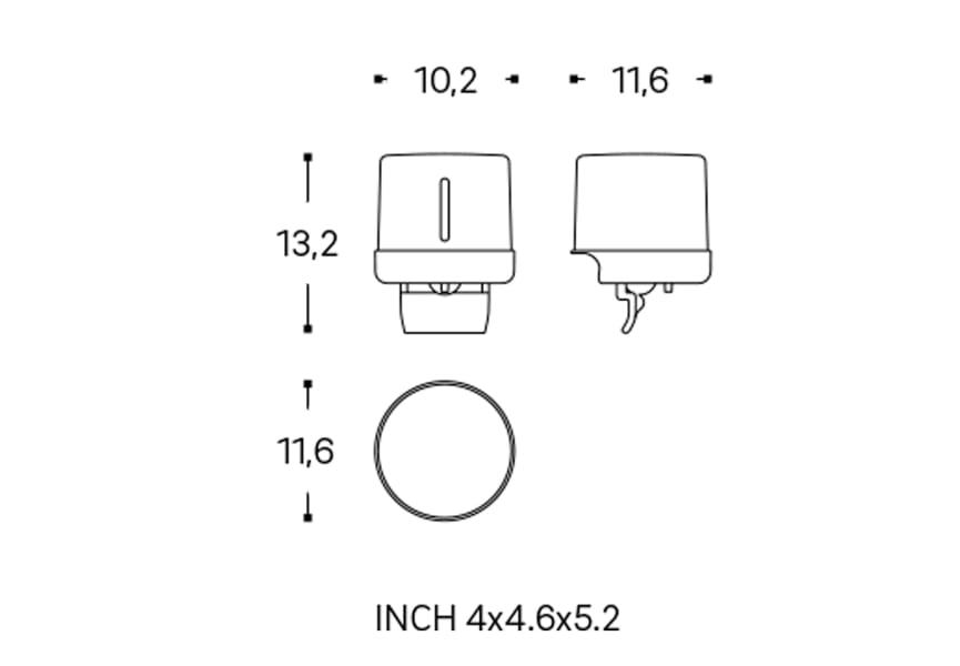 Distributeur de savon Architect S+ Cosmic croquis 9