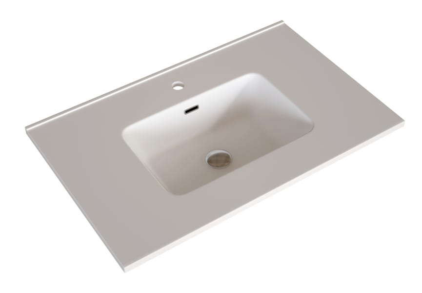 Ensemble de meubles de salle de bains en bois massif Laponia Bruntec détail 5